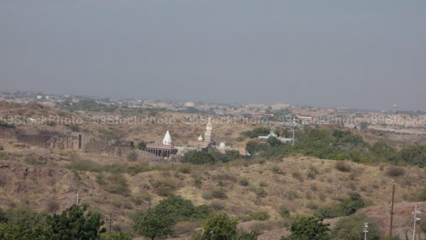 Stock Photo of Temple View from Mehrangarh Fort Jodhpur